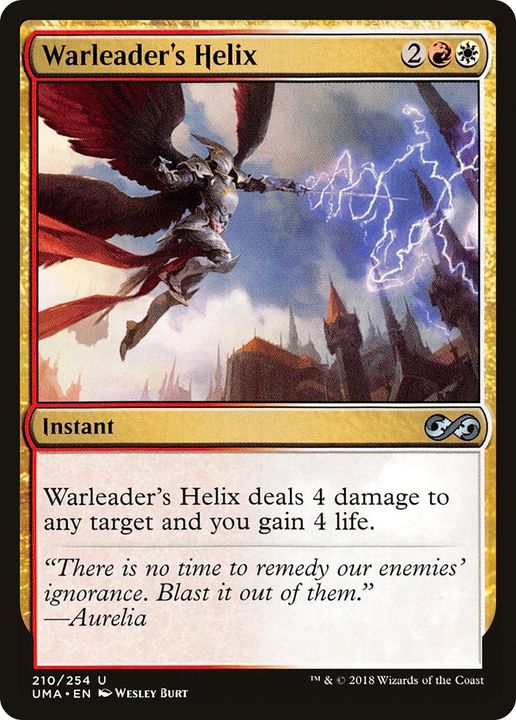 Warleader's Helix in the group Magic the Gathering / Types / Colors / Multicolors / R, W at Proxyprinters.com (55652)