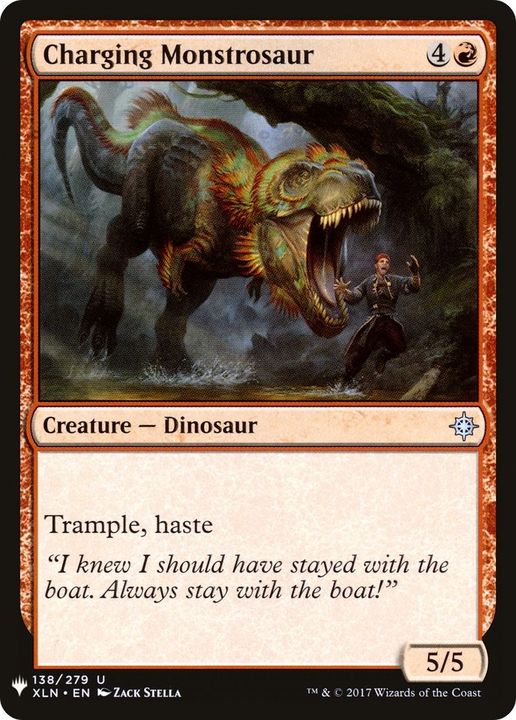 Charging Monstrosaur in the group Magic the Gathering / Sets / The List at Proxyprinters.com (55660)