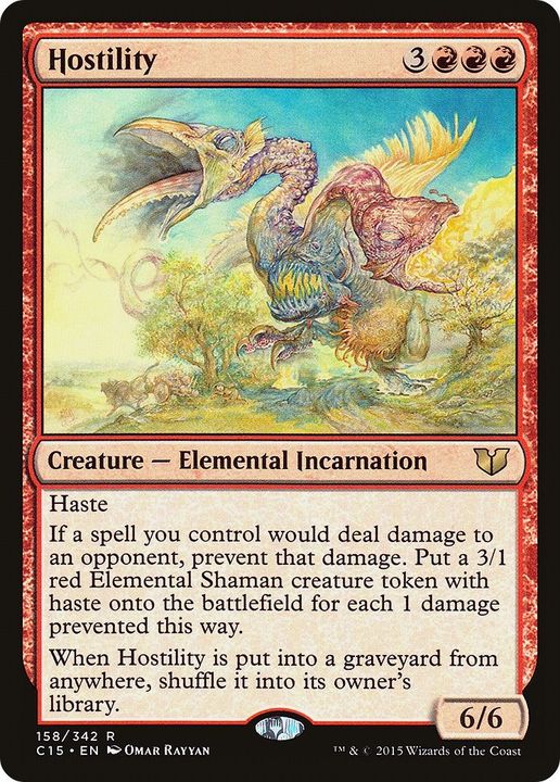 Hostility in the group Magic the Gathering / Types / Colors / Red at Proxyprinters.com (55684)