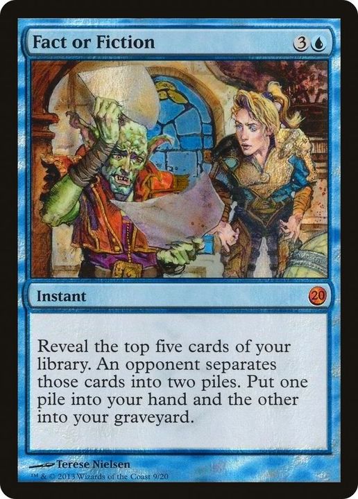 Fact or Fiction in the group Magic the Gathering / Types / Colors / Blue at Proxyprinters.com (55685)