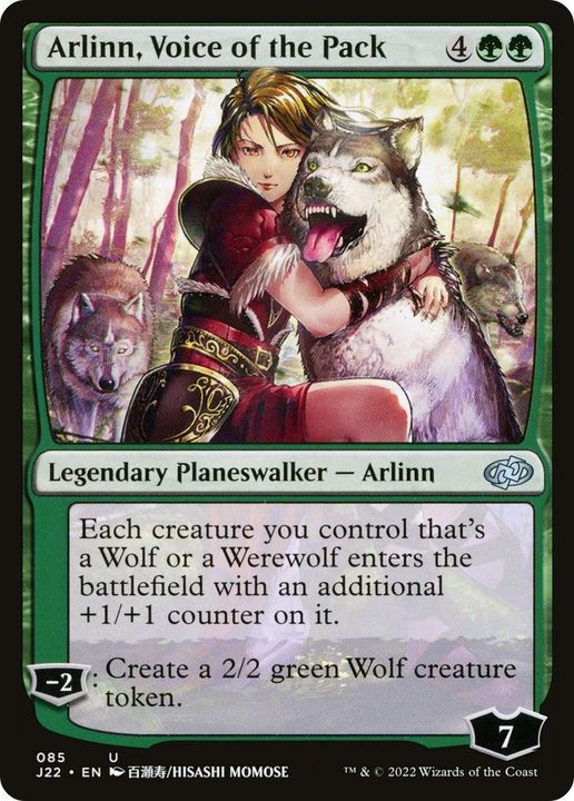 Arlinn, Voice of the Pack in the group Magic the Gathering / Types / Colors / Green at Proxyprinters.com (55701)