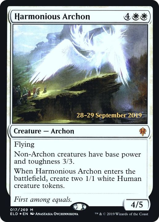 Harmonious Archon in the group Magic the Gathering / Types / Colors / White at Proxyprinters.com (55702)