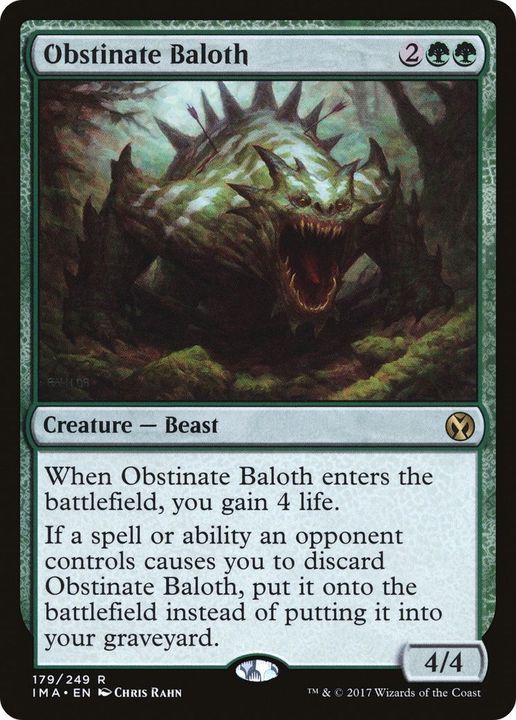 Obstinate Baloth in the group Magic the Gathering / Types / Colors / Green at Proxyprinters.com (55737)