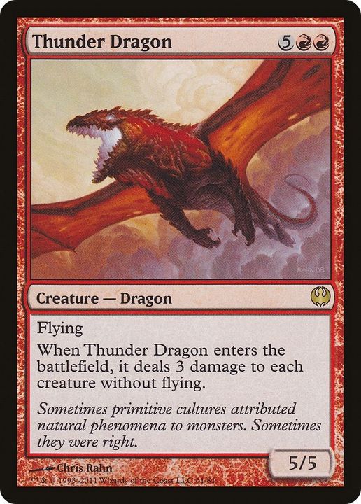 Thunder Dragon in the group Magic the Gathering / Types / Colors / Red at Proxyprinters.com (55748)