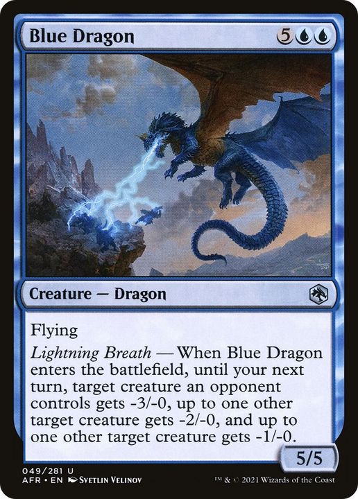 Blue Dragon in the group Magic the Gathering / Types / Colors / Blue at Proxyprinters.com (55754)