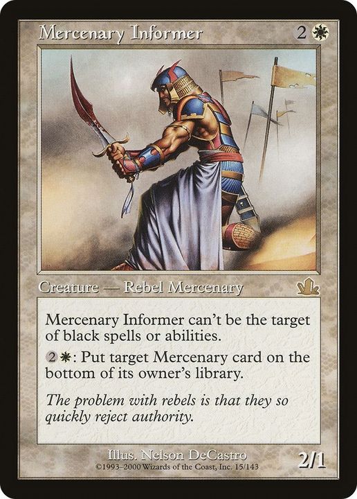 Mercenary Informer in the group Magic the Gathering / Types / Creatures / Human at Proxyprinters.com (55774)