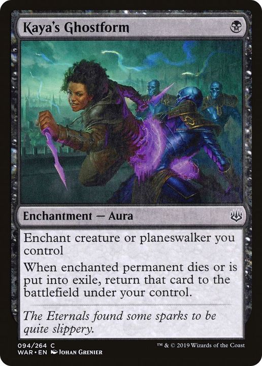 Kaya's Ghostform in the group Magic the Gathering / Types / Colors / Black at Proxyprinters.com (55782)