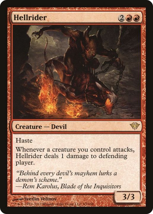 Hellrider in the group Magic the Gathering / Types / Colors / Red at Proxyprinters.com (5581)