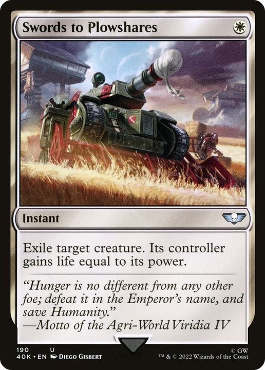 Swords to Plowshares in the group Magic the Gathering / Types / Colors / White at Proxyprinters.com (55860)