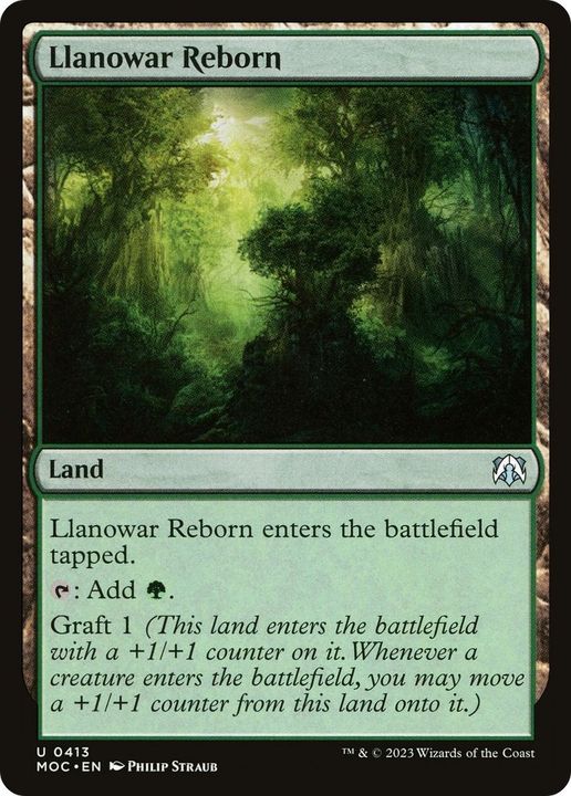 Llanowar Reborn in the group Magic the Gathering / Sets / March of the Machine Substitute Cards at Proxyprinters.com (55868)