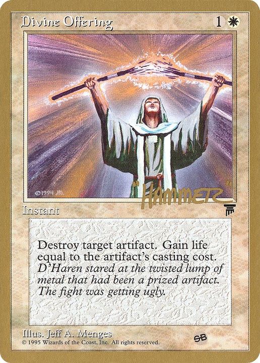 Divine Offering in the group Magic the Gathering / Types / Colors / White at Proxyprinters.com (55895)