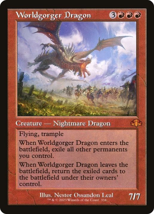 Worldgorger Dragon in the group Magic the Gathering / Types / Colors / Red at Proxyprinters.com (5593)