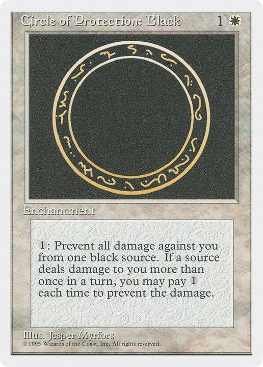 Circle of Protection: Black in the group Magic the Gathering / Sets / Fourth Edition at Proxyprinters.com (55969)