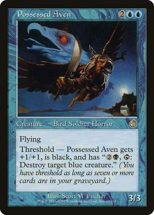 Possessed Aven in the group Magic the Gathering / Types / Colors / Blue at Proxyprinters.com (55984)