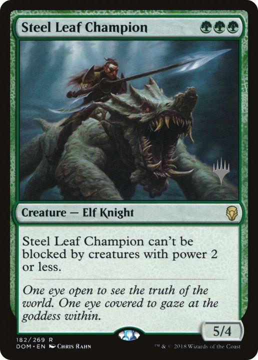 Steel Leaf Champion in the group Magic the Gathering / Sets / Dominaria Promos at Proxyprinters.com (5599)