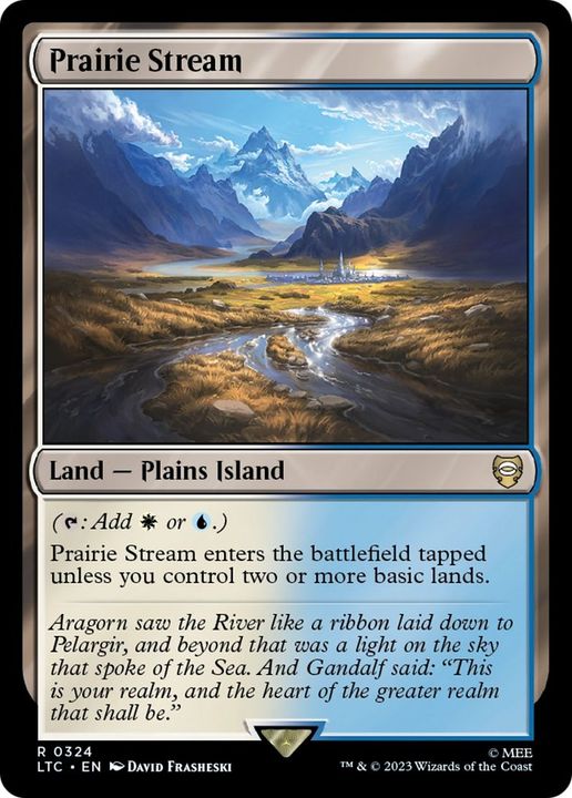 Prairie Stream in the group Magic the Gathering / Types / Land / Island at Proxyprinters.com (55998)