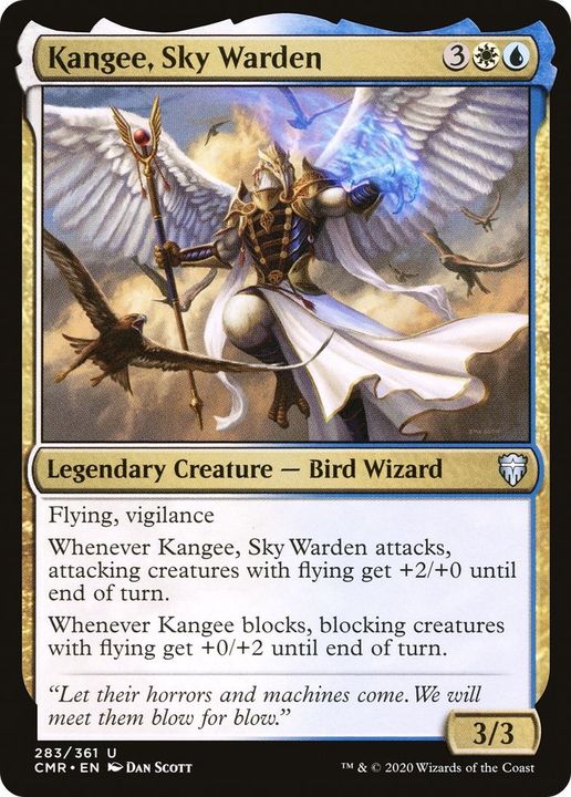 Kangee, Sky Warden in the group Magic the Gathering / Types / Colors / Multicolors / U, W at Proxyprinters.com (56024)