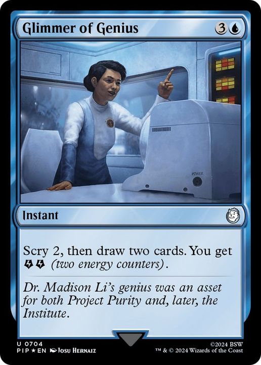 Glimmer of Genius in the group Magic the Gathering / Types / Colors / Blue at Proxyprinters.com (56086)