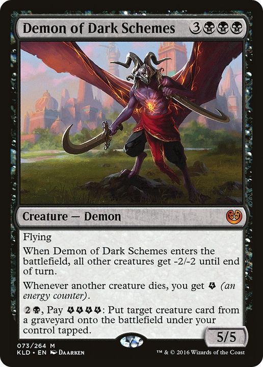 Demon of Dark Schemes in the group Magic the Gathering / Types / Colors / Black at Proxyprinters.com (56097)