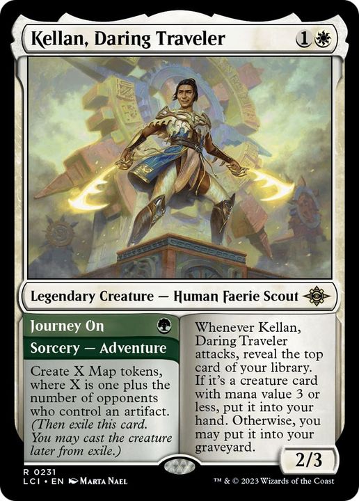 Kellan, Daring Traveler // Journey On in the group Magic the Gathering / Sets / The Lost Caverns of Ixalan at Proxyprinters.com (561)