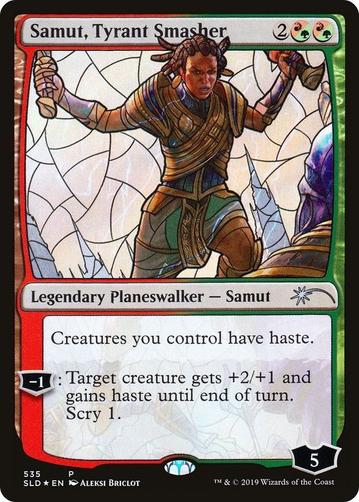 Samut, Tyrant Smasher in the group Magic the Gathering / Types / Colors / Multicolors / G, R at Proxyprinters.com (56101)