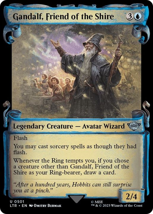 Gandalf, Friend of the Shire in the group Magic the Gathering / Types / Creatures / Wizard at Proxyprinters.com (56117)