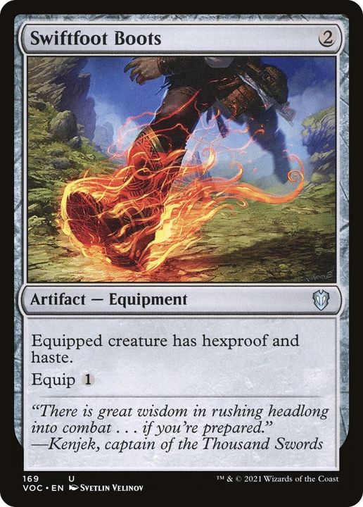 Swiftfoot Boots in the group Magic the Gathering / Sets / Crimson Vow Commander at Proxyprinters.com (56120)