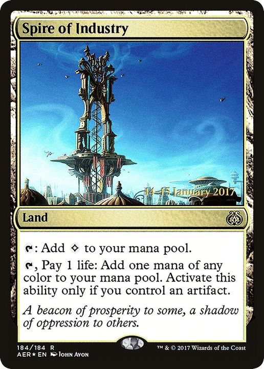 Spire of Industry in the group Magic the Gathering / Sets / Aether Revolt Promos at Proxyprinters.com (56132)