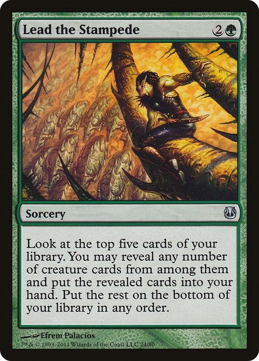 Lead the Stampede in the group Magic the Gathering / Types / Colors / Green at Proxyprinters.com (56135)