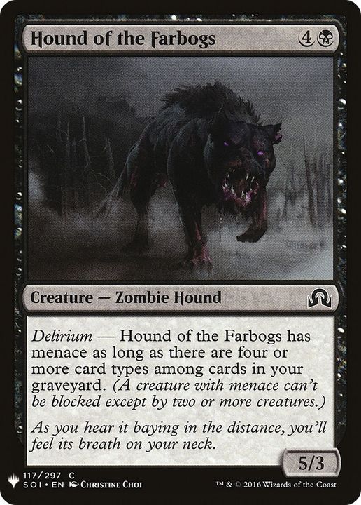 Hound of the Farbogs in the group Magic the Gathering / Types / Creatures / Zombie at Proxyprinters.com (56143)