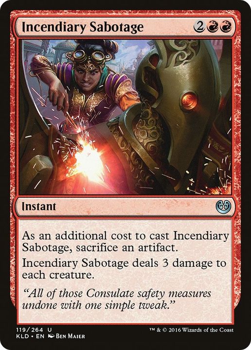 Incendiary Sabotage in the group Magic the Gathering / Types / Colors / Red at Proxyprinters.com (5615)