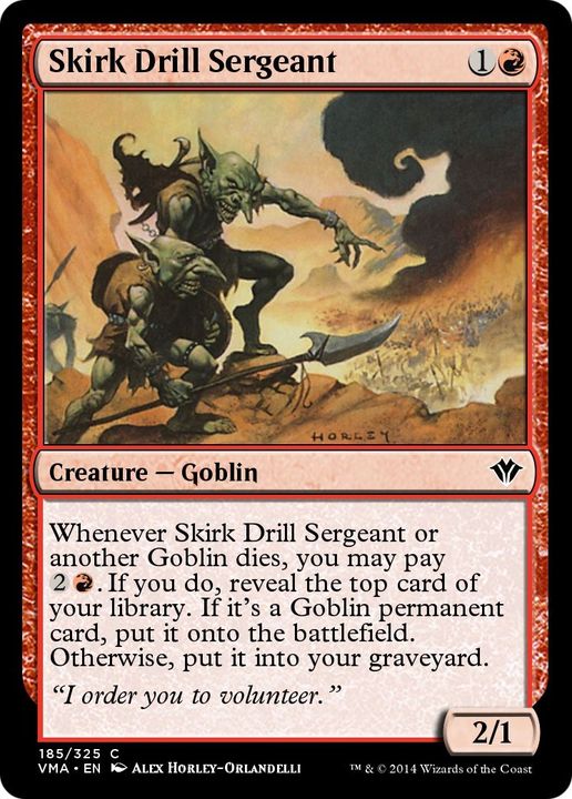 Skirk Drill Sergeant in the group Magic the Gathering / Types / Creatures / Goblin at Proxyprinters.com (56184)