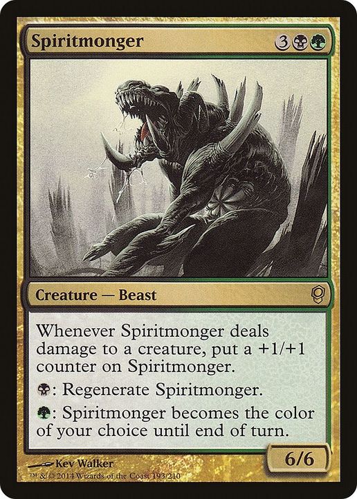 Spiritmonger in the group Magic the Gathering / Types / Colors / Multicolors / B, G at Proxyprinters.com (56192)