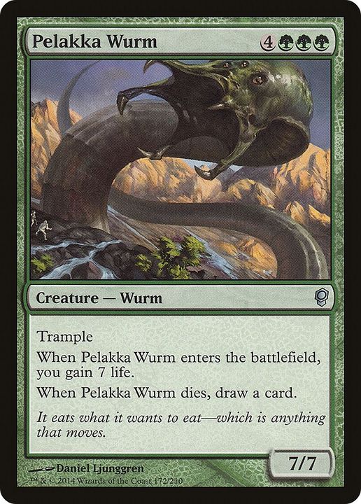 Pelakka Wurm in the group Magic the Gathering / Types / Colors / Green at Proxyprinters.com (56228)