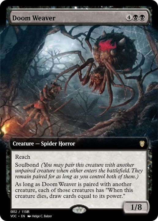 Doom Weaver in the group Magic the Gathering / Types / Colors / Black at Proxyprinters.com (56257)