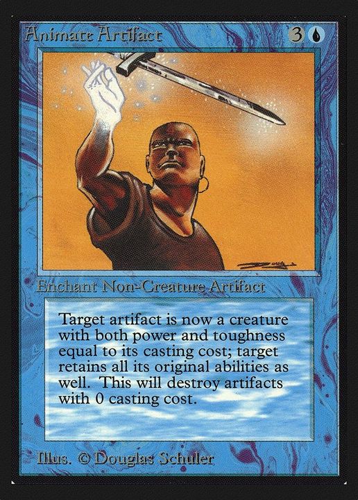 Animate Artifact in the group Magic the Gathering / Types / Colors / Blue at Proxyprinters.com (56275)