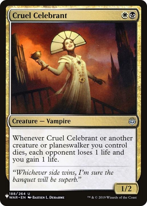 Cruel Celebrant in the group Magic the Gathering / Sets / The List at Proxyprinters.com (56298)