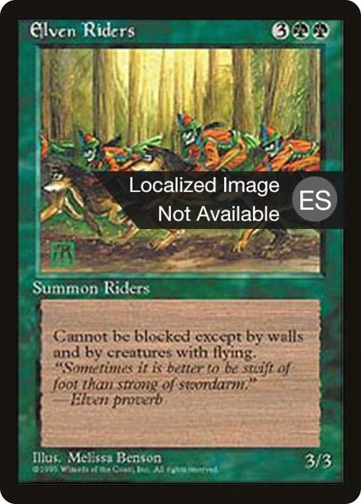 Elven Riders in the group Magic the Gathering / Types / Creatures / Elf at Proxyprinters.com (56301)