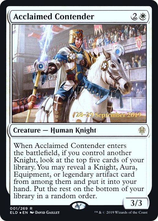 Acclaimed Contender in the group Magic the Gathering / Sets / Throne of Eldraine Promos at Proxyprinters.com (56312)