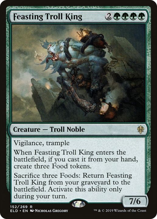 Feasting Troll King in the group Magic the Gathering / Types / Colors / Green at Proxyprinters.com (56323)