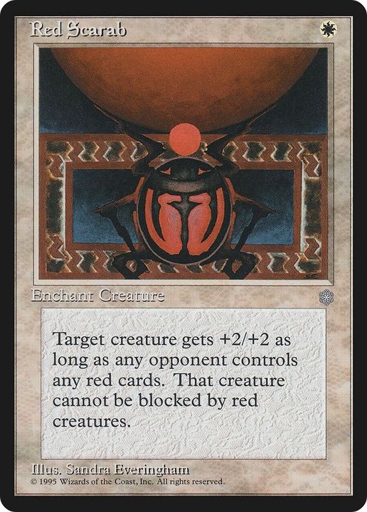 Red Scarab in the group Magic the Gathering / Types / Colors / White at Proxyprinters.com (56335)