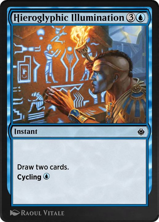 Hieroglyphic Illumination in the group Magic the Gathering / Types / Colors / Blue at Proxyprinters.com (56399)