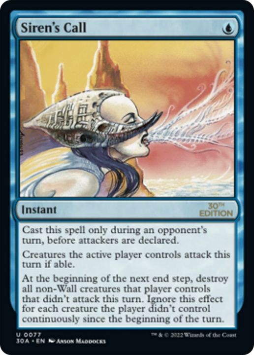 Siren's Call in the group Magic the Gathering / Types / Colors / Blue at Proxyprinters.com (56419)