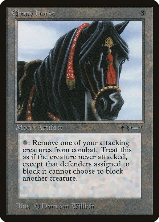 Ebony Horse in the group Magic the Gathering / Types / Artifacts / Artifact at Proxyprinters.com (56485)