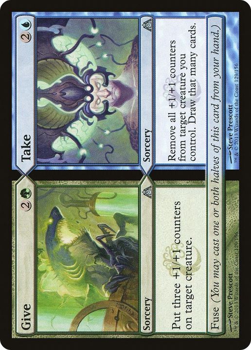 Give // Take in the group Magic the Gathering / Types / Colors / Multicolors / G, U at Proxyprinters.com (56500)