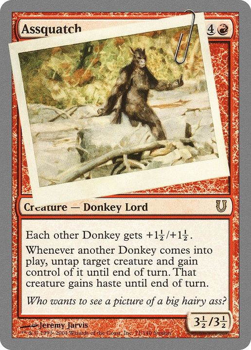 Assquatch in the group Magic the Gathering / Sets / Unhinged Promos at Proxyprinters.com (56542)