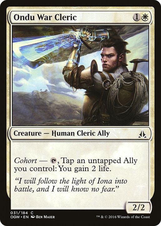 Ondu War Cleric in the group Magic the Gathering / Sets / Oath of the Gatewatch Promos at Proxyprinters.com (56569)