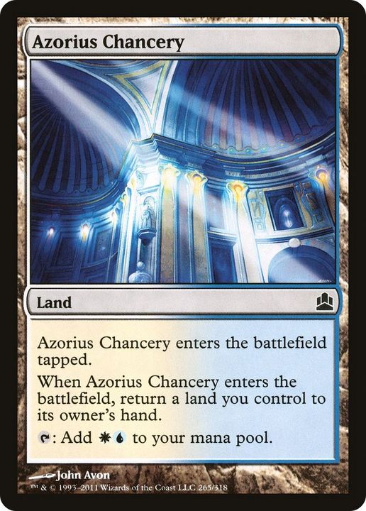 Azorius Chancery in the group Magic the Gathering / Sets / Commander 2011 at Proxyprinters.com (56580)