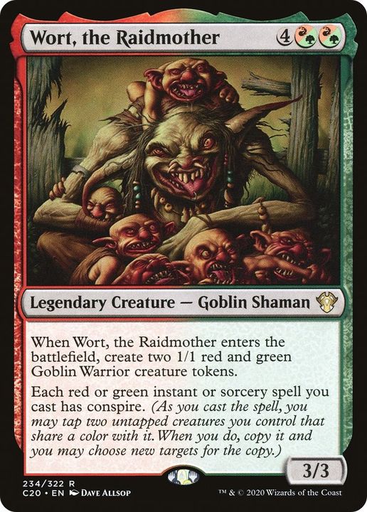 Wort, the Raidmother in the group Magic the Gathering / Types / Colors / Multicolors / G, R at Proxyprinters.com (56613)