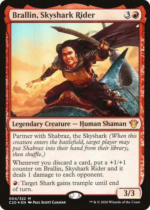 Brallin, Skyshark Rider in the group Magic the Gathering / Types / Creatures / Human at Proxyprinters.com (56627)